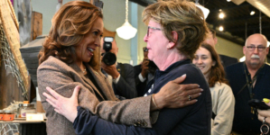 Video of Kamala Harris Embracing Crying Woman Takes Off Online