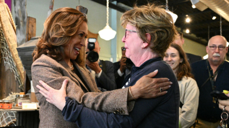 Video of Kamala Harris Embracing Crying Woman Takes Off Online