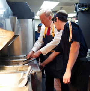 Donald Trump Working McDonald’s Fry Cooker in Pennsylvania Takes Off Online