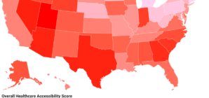 Map Reveals US States Where Healthcare Is Least Accessible