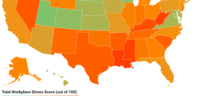 Map Reveals the Best and Worst US States To Work In