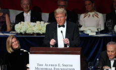 Trump Tears Into an Absentee Harris at Al Smith Dinner