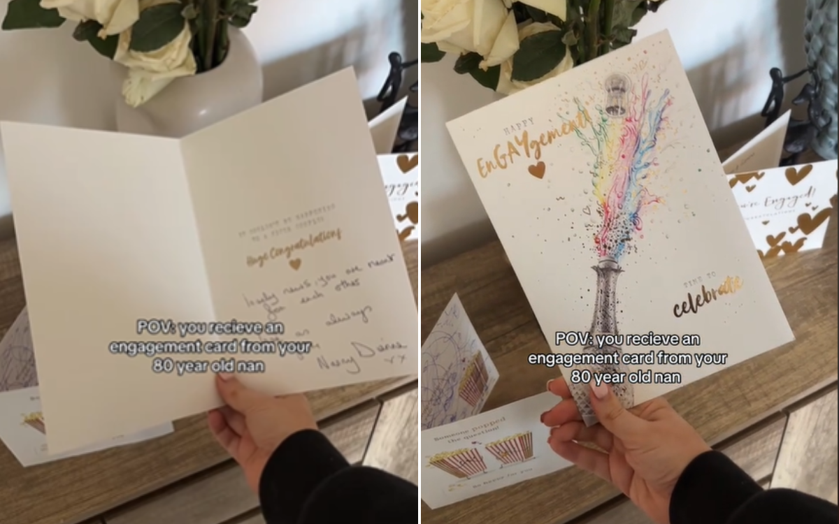 80-Year-Old Grandma Sends Engagement Card, Not Realizing What It Says