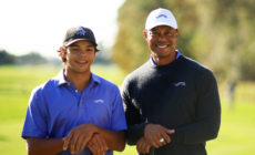 Tiger Woods Son Charlie Hits Epic Hole in One While Playing Alongside Father