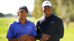 Tiger Woods Son Charlie Hits Epic Hole in One While Playing Alongside Father