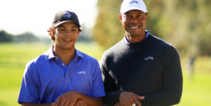 Tiger Woods Son Charlie Hits Epic Hole in One While Playing Alongside Father