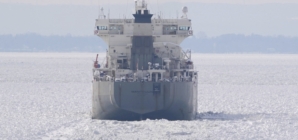 US Deep Freeze Traps Massive Freighter in Lake Erie Ice