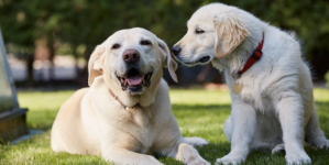 Senior Golden Retriever Gets Puppy After Losing Sibling—Viewers Can’t Cope