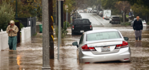 Atmospheric River Pummeling California Seen From Space