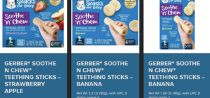 Gerber Issues Nationwide Recall of Teething Sticks Due to Choking Hazard