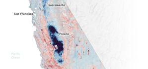 California Map Reveals Where State Is Sinking