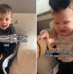 Shock as Mom Shows 1st Percentile Toddler Compared to 95th Percentile Baby