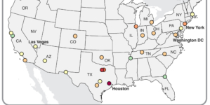 Map Reveals All Major US Cities Are Sinking