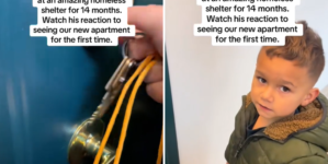 Moment 4-Year-Old Who Was Homeless Sees Where He Lives Now: ‘Overwhelming’
