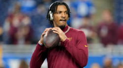 Jayden Daniels Aims Comical Remark at Deebo Samuel