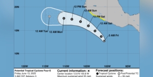 Map Reveals Path of Potential Tropical Storm Dalila