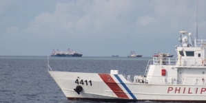 US Ally Confronts ‘Illegal’ Chinese Ship Swarm in Disputed Waters: Video