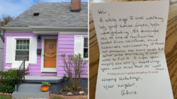 Woman Paints House, Not Prepared for Letter Neighbor Sends: ‘I Cried’
