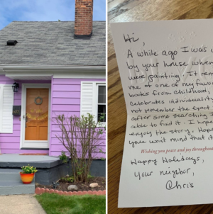 Woman Paints House, Not Prepared for Letter Neighbor Sends: ‘I Cried’