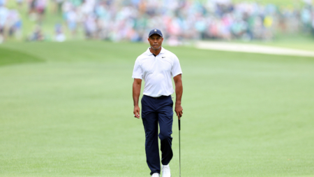 Tiger Woods Back at Augusta National, First Time Since Achiles Injury