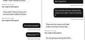 Woman Orders Coffee on DoorDash, ‘Shocked’ at Message She Then Receives