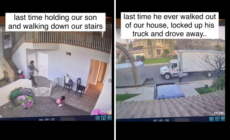 Security Cam Captures Dad of Three With Kids, but in Hours He’ll Be Gone