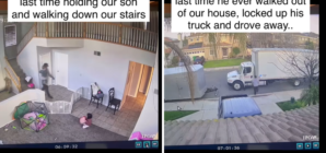Security Cam Captures Dad of Three With Kids, but in Hours He’ll Be Gone