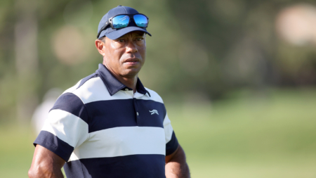 Tiger Woods Looks Fit Following Son Charlie at US Junior Amateur