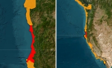 Map Shows California, Oregon Tsunami Warning Red Zone