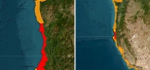 Map Shows California, Oregon Tsunami Warning Red Zone