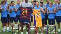 How to Buy Kobe x Barcelona Jerseys: Shop Kobe Bryant “Mamba Mentality” Gold Away Kit