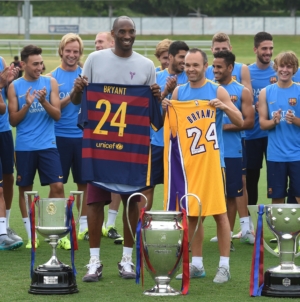 How to Buy Kobe x Barcelona Jerseys: Shop Kobe Bryant “Mamba Mentality” Gold Away Kit