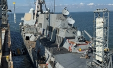 US Navy Warship Rearms at Sea With One Eye on China War