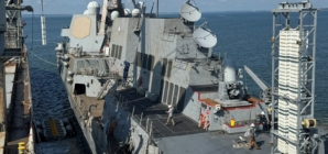 US Navy Warship Rearms at Sea With One Eye on China War