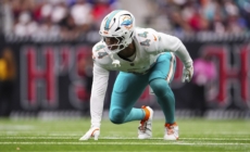 Dolphins’ Chop Robinson Exits Game With Apparent Concerning Head Injury