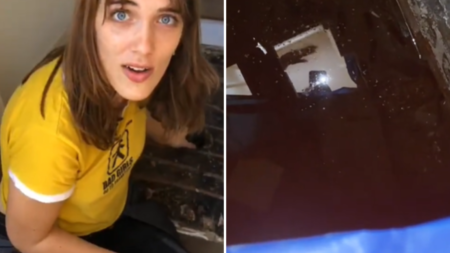 Woman Buys New House, Discovers Hidden Swimming Pool Under Floor %%page%% %%sep%% %%sitename%% Woman Buys New House, Discovers Hidden Swimming Pool Under Floor