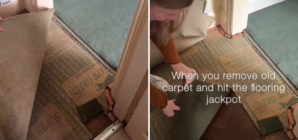 First Time Buyers Pull Up Carpet, Can’t Believe What’s Underneath—‘Jackpot’ %%page%% %%sep%% %%sitename%% First time buyers pull up carpet, can’t believe what’s underneath—”Jackpot”