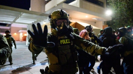 Portland Protest Outside ICE Facility Sees Multiple People Arrested