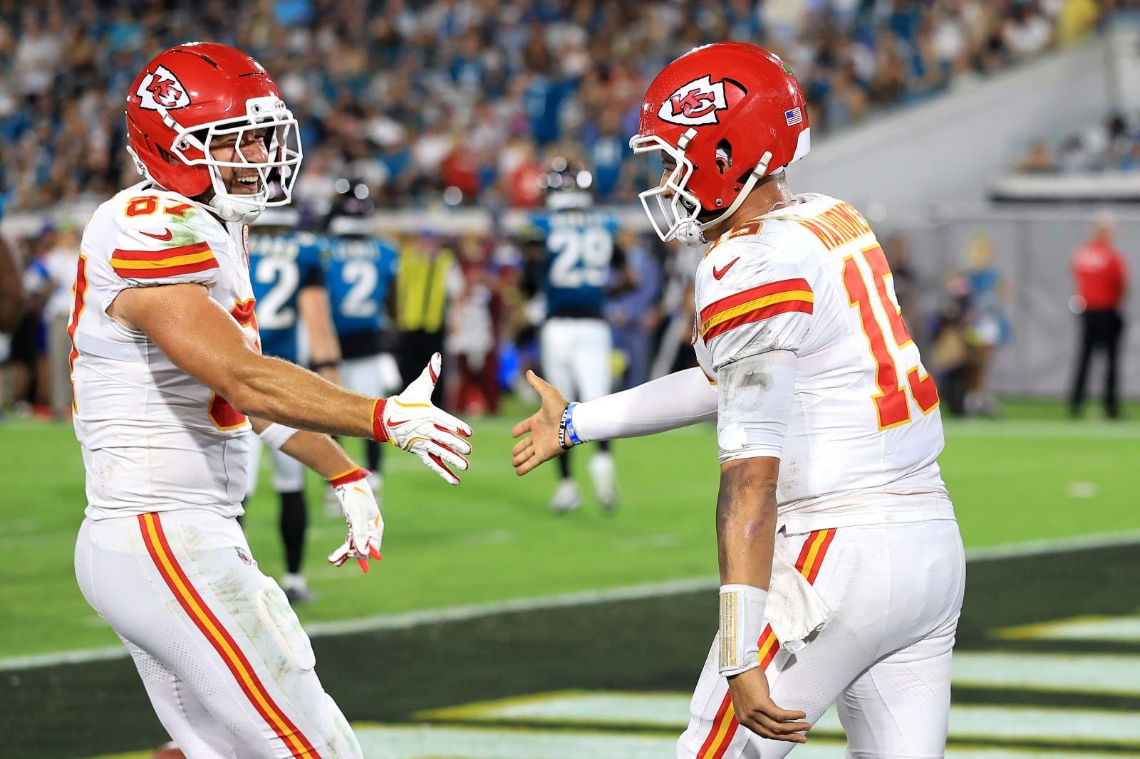 Patrick Mahomes Had Classy Gesture for Travis Kelce After Historic TD