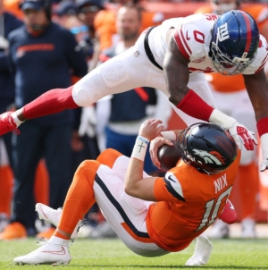 Giants’ Brian Burns Spotted in Walking Boot After Broncos Loss