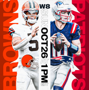 How to Watch Browns vs Patriots: Live Stream NFL Week 8, TV Channel