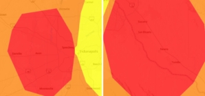 Thousands advised to stay inside in Texas, Indiana