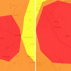 Thousands advised to stay inside in Texas, Indiana
