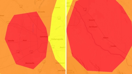 Thousands advised to stay inside in Texas, Indiana