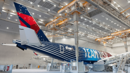 Delta Adds Team USA Olympic Winter Games 2026 Livery to A350