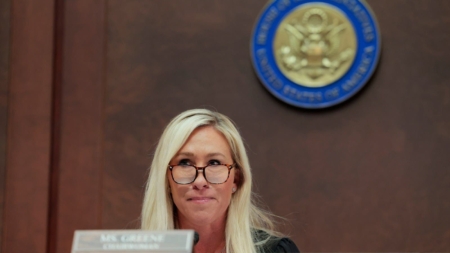 Marjorie Taylor Greene breaks with Trump again on grocery claims