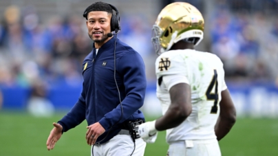 Notre Dame’s Marcus Freeman Reacts to Huge Jeremiyah Love Game vs Syracuse