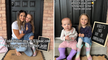 Baby Almost Same Size As 4-Year-Old Sister, Mom Explains Why