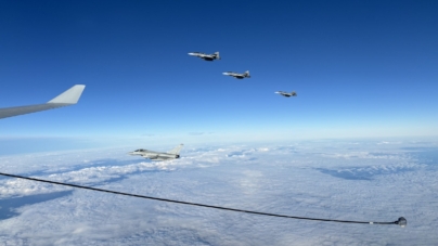 Watch: NATO Fighter Jets Refuel in Midair Over Eastern Flank