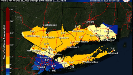 Map Shows Snow Forecast, Winter Storm Warnings for New York